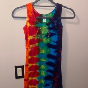 Undee Bandz Kids Tie Dye Tank Dress. Size 12.